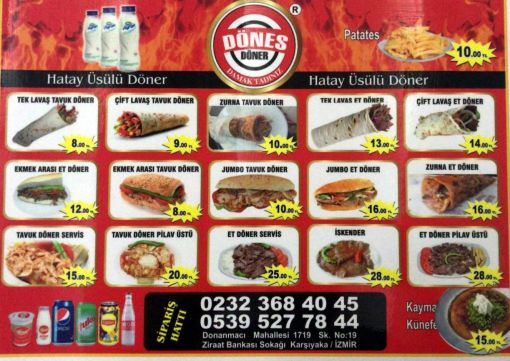 Dönes Döner Menü Dönes Döner Menü