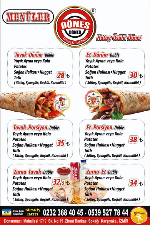 Dönes Döner Menü Dönes Döner Menü